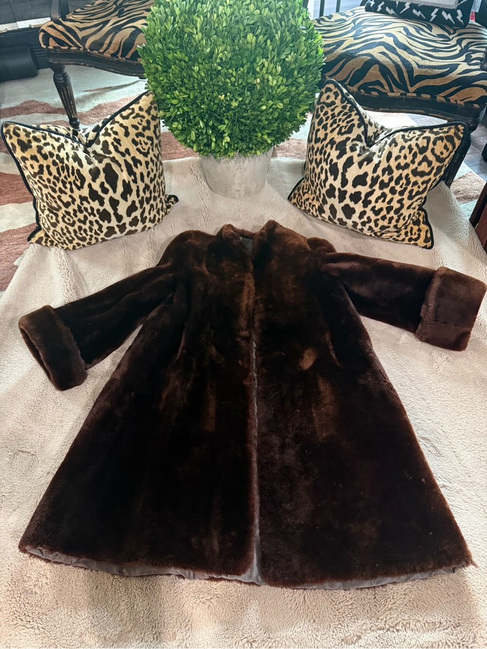 Marshall Field and Co Dark Brown Vintage Coat - Women’s Large